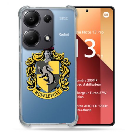 Coque Renforcé Transparente Pour Xiaomi Redmi Note 13 Pro 4G Harry Potter Hufflepuff