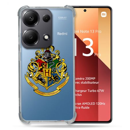 Coque Renforcé Transparente Pour Xiaomi Redmi Note 13 Pro 4G Harry Potter Poudlard