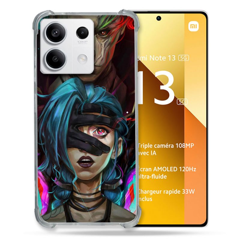Coque Renforcée Pour Xiaomi Redmi Note 13 5G Arcane Jynx Bleu