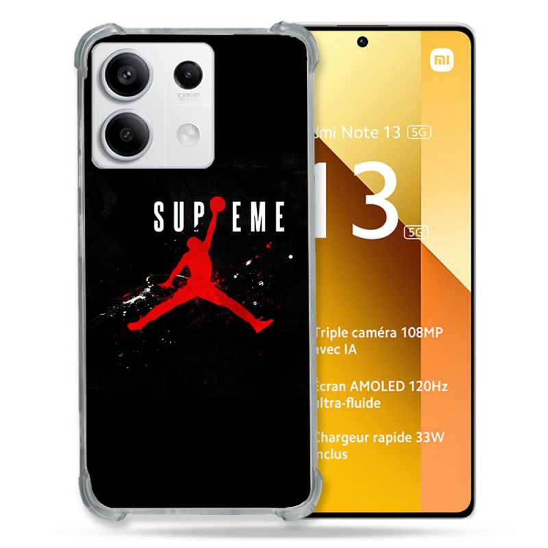 Coque Renforcée Pour Xiaomi Redmi Note 13 5G Jordan Supreme Noir