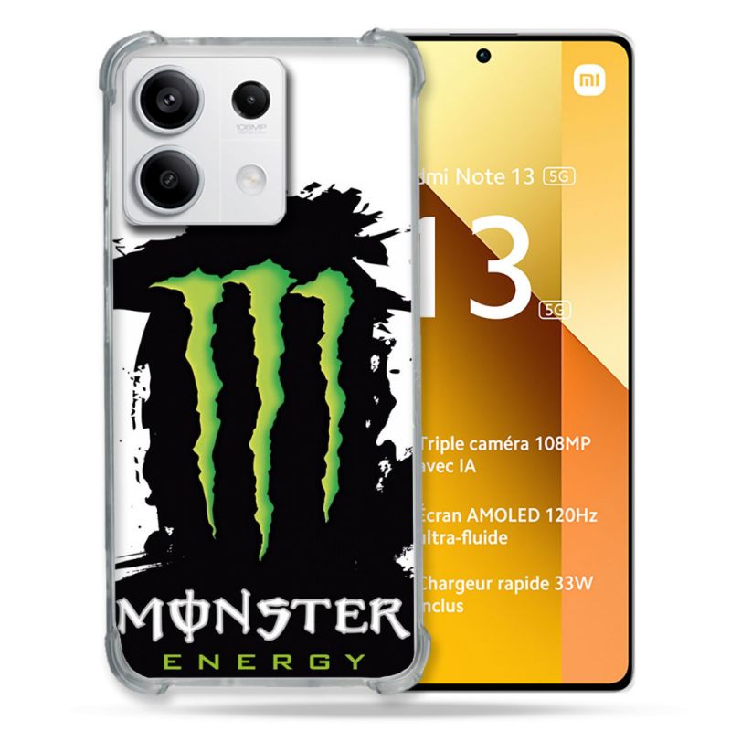 Coque Renforcée Pour Xiaomi Redmi Note 13 5G Monster Energy Tache