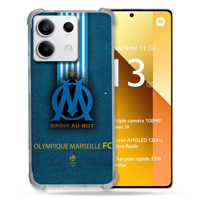 Coque Renforcée Pour Xiaomi Redmi Note 13 5G Olympique Marseille OM Bande
