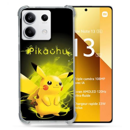 Coque Renforcée Pour Xiaomi Redmi Note 13 5G Pokemon Pikachu Eclair