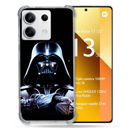 Coque Renforcée Pour Xiaomi Redmi Note 13 5G Star Wars - Dark Vador Noir