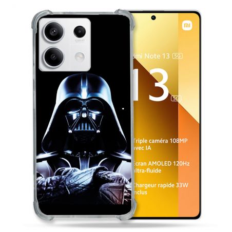 Coque Renforcée Pour Xiaomi Redmi Note 13 5G Star Wars - Dark Vador Noir