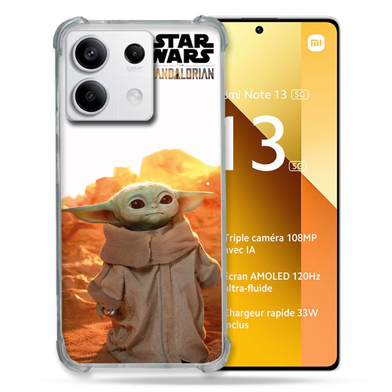 Coque Renforcée Pour Xiaomi Redmi Note 13 5G Star Wars - Yoda bebe soleil