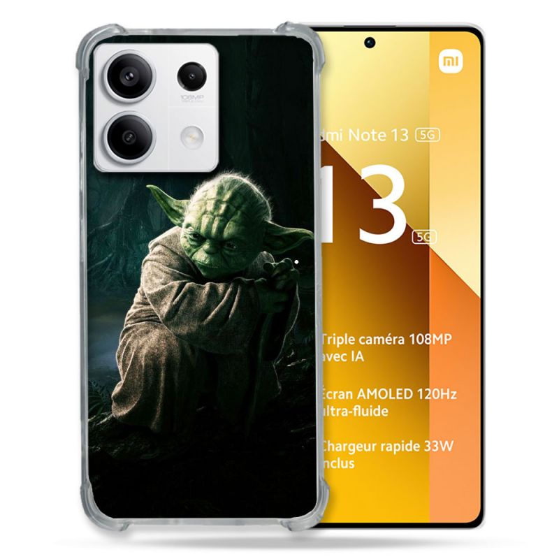 Coque Renforcée Pour Xiaomi Redmi Note 13 5G Star Wars - Yoda sombre