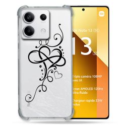 Coque Renforcée Transparente Pour Xiaomi Redmi Note 13 5G Cœur infini