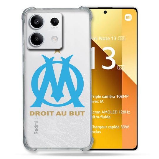 Coque Renforcée Transparente Pour Xiaomi Redmi Note 13 5G Olympique Marseille OM