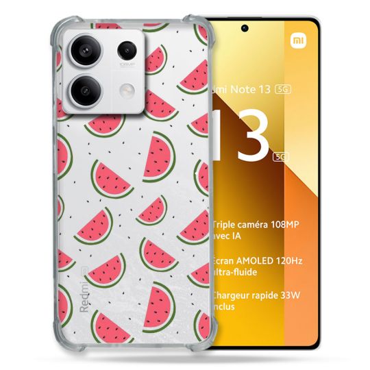 Coque Renforcée Transparente Pour Xiaomi Redmi Note 13 5G Pasteque