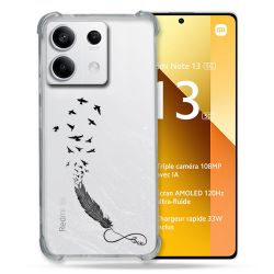 Coque Renforcée Transparente Pour Xiaomi Redmi Note 13 5G Plume Infini