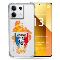 Coque Renforcée Transparente Pour Xiaomi Redmi Note 13 5G Pompier Feu