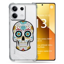 Coque Renforcée Transparente Pour Xiaomi Redmi Note 13 5G Tete Mort Color