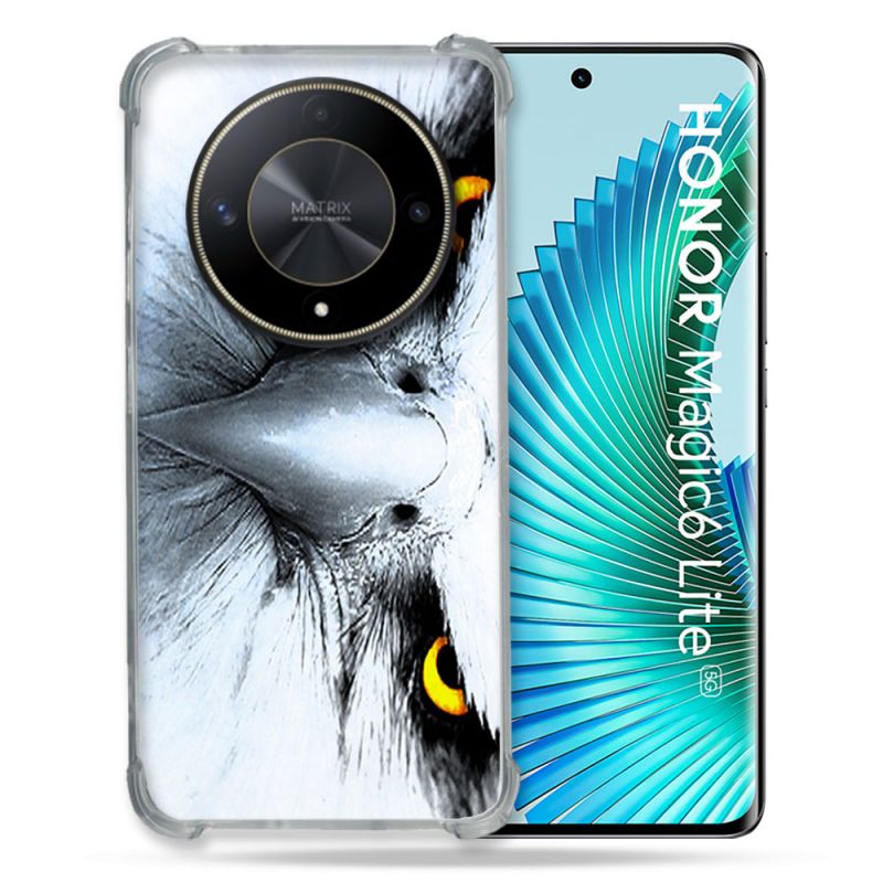 Coque Renforcé Pour Honor Magic 6 Lite 5G Animal Aigle Royal Blanc