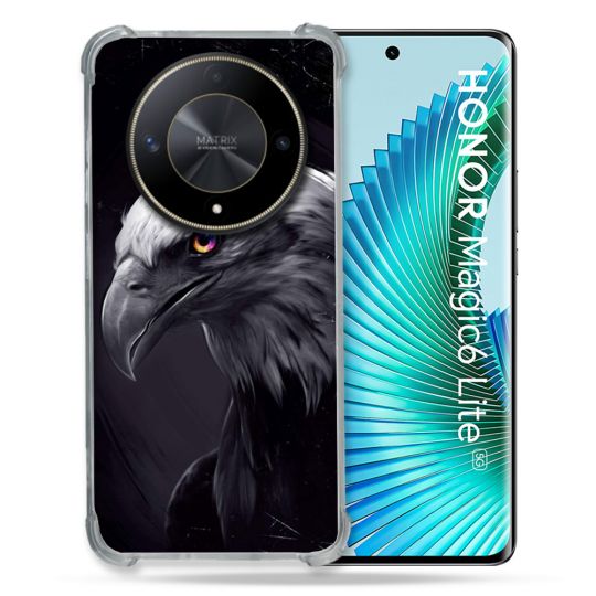 Coque Renforcé Pour Honor Magic 6 Lite 5G Animal Aigle Royal Noir