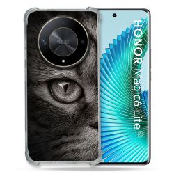 Coque Renforcé Pour Honor Magic 6 Lite 5G Animal Chat Gris