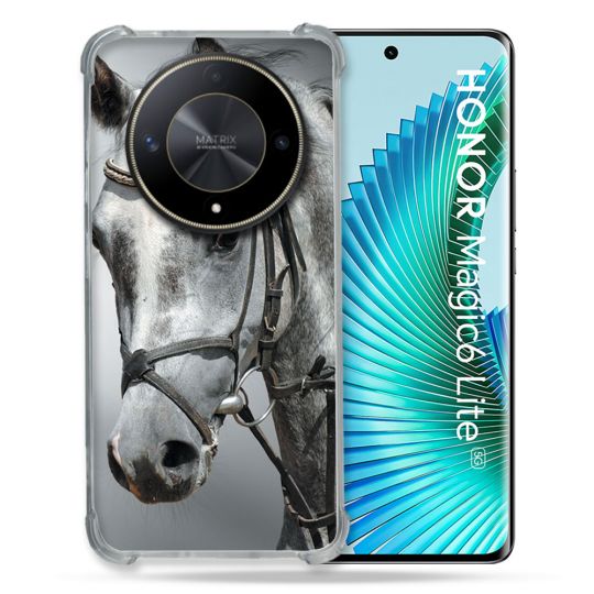 Coque Renforcé Pour Honor Magic 6 Lite 5G Animal Cheval Blanc