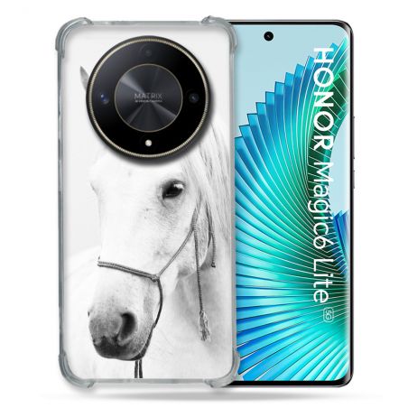 Coque Renforcé Pour Honor Magic 6 Lite 5G Animal Cheval Cristal
