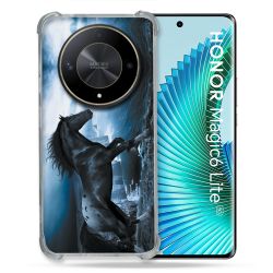 Coque Renforcé Pour Honor Magic 6 Lite 5G Animal Cheval Noir