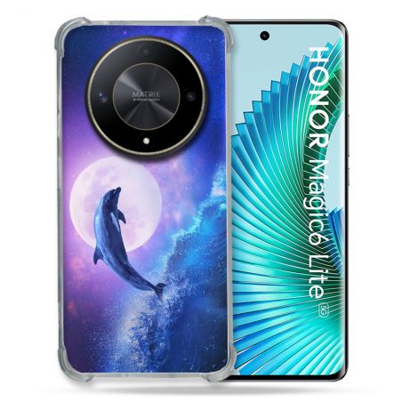 Coque Renforcé Pour Honor Magic 6 Lite 5G Animal Dauphin Vague