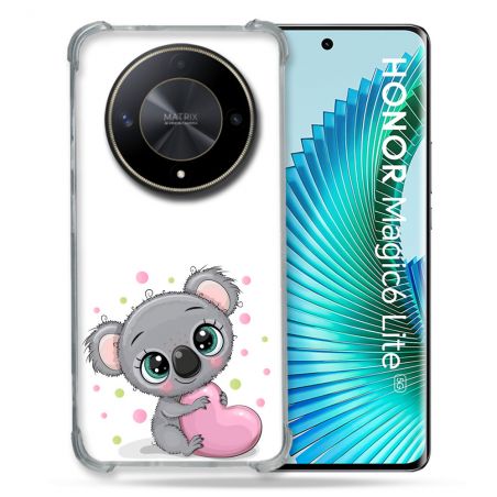 Coque Renforcé Pour Honor Magic 6 Lite 5G Animal Koala Cœur