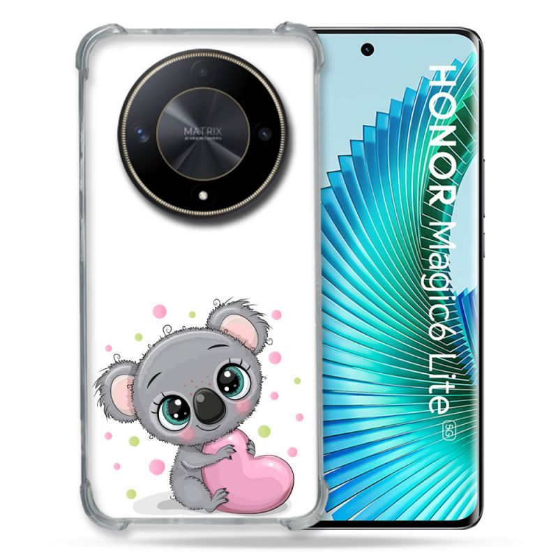 Coque Renforcé Pour Honor Magic 6 Lite 5G Animal Koala Cœur