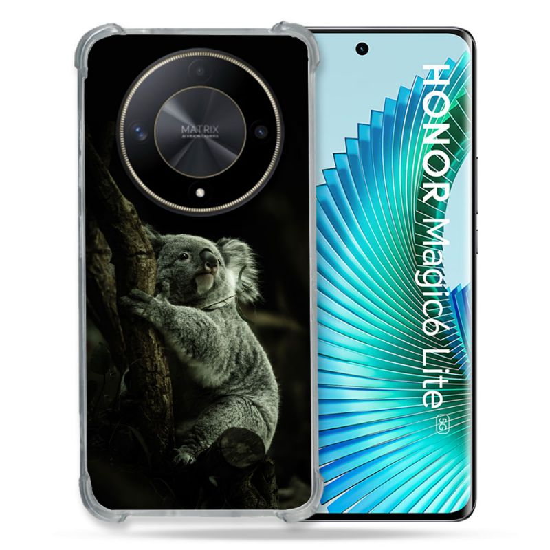 Coque Renforcé Pour Honor Magic 6 Lite 5G Animal Koala Noir