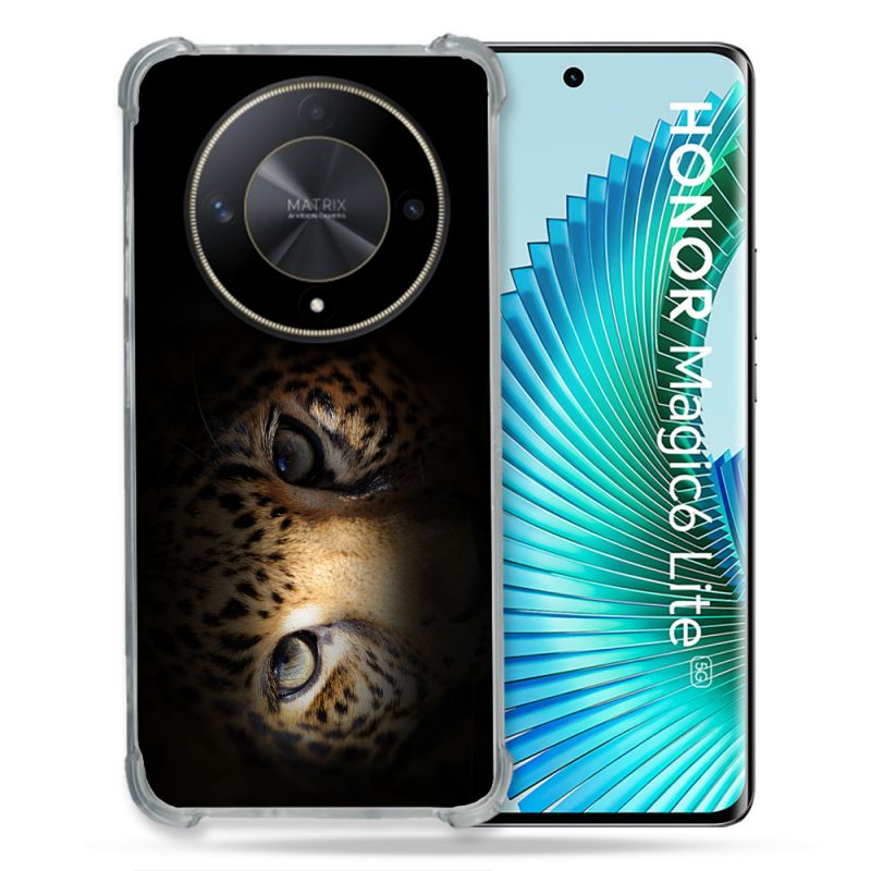 Coque Renforcé Pour Honor Magic 6 Lite 5G Animal Leopard Yeux