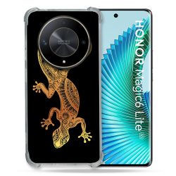 Coque Renforcé Pour Honor Magic 6 Lite 5G Animal Lezard Noir