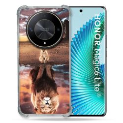 Coque Renforcé Pour Honor Magic 6 Lite 5G Animal Lion Reflet
