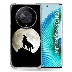 Coque Renforcé Pour Honor Magic 6 Lite 5G Animal Loup Noir