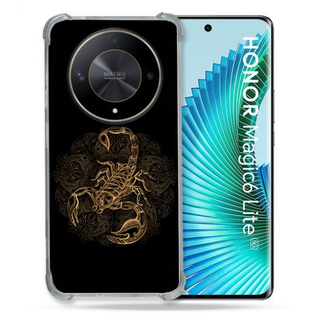 Coque Renforcé Pour Honor Magic 6 Lite 5G Animal Scorpion Fresque
