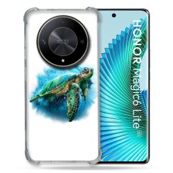Coque Renforcé Pour Honor Magic 6 Lite 5G Animal Tortue Blanche multicolore