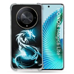 Coque Renforcé Pour Honor Magic 6 Lite 5G Fantastique Dragon Bleu