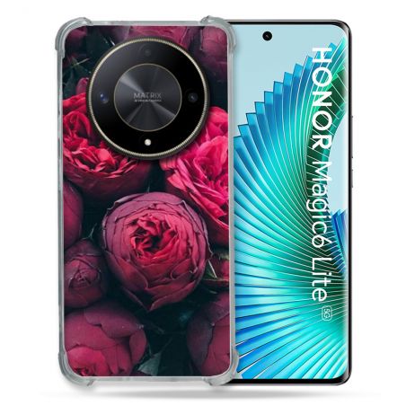 Coque Renforcé Pour Honor Magic 6 Lite 5G Fleur Pivoine