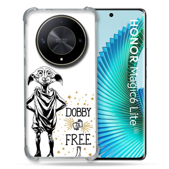 Coque Renforcé Pour Honor Magic 6 Lite 5G Harry Potter Dobby Free Blanc