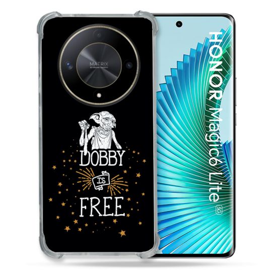 Coque Renforcé Pour Honor Magic 6 Lite 5G Harry Potter Dobby Free Noir