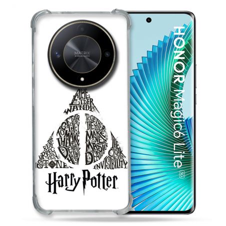 Coque Renforcé Pour Honor Magic 6 Lite 5G Harry Potter Hollows triangle Blanc