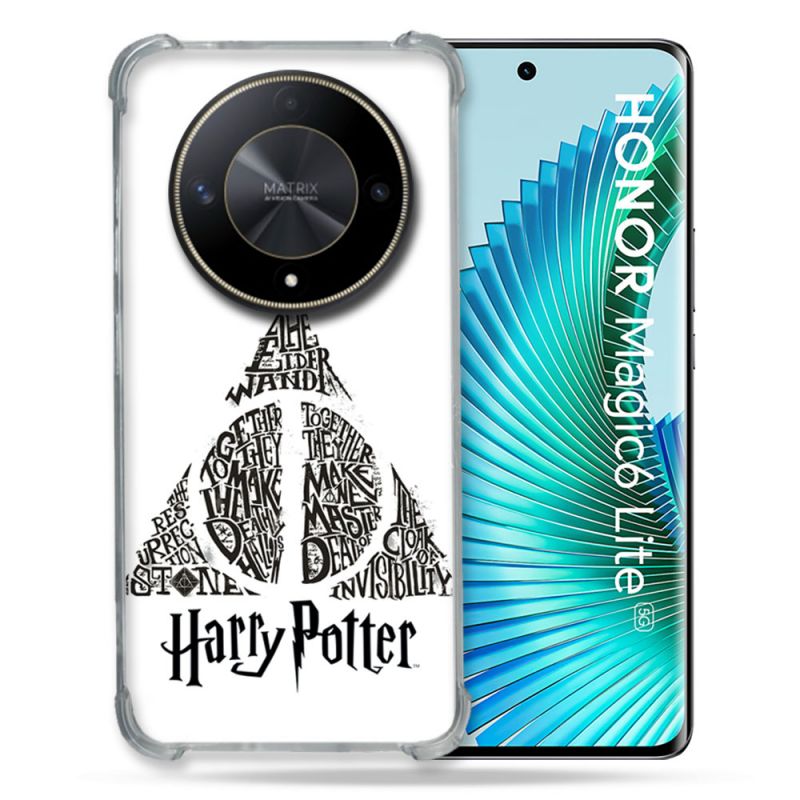 Coque Renforcé Pour Honor Magic 6 Lite 5G Harry Potter Hollows triangle Blanc