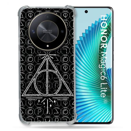 Coque Renforcé Pour Honor Magic 6 Lite 5G Harry Potter Hollows Triangle Noir