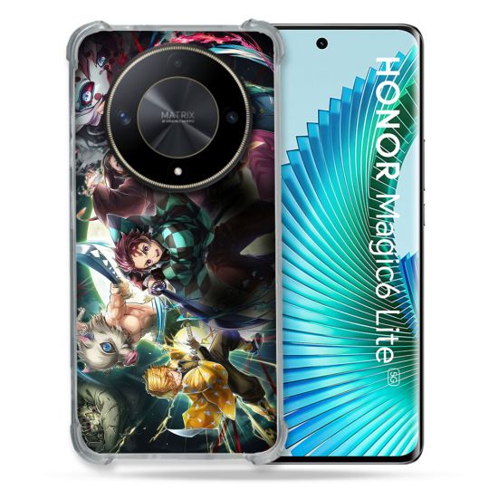 Coque Renforcé Pour Honor Magic 6 Lite 5G Manga Demon Slayer Groupe