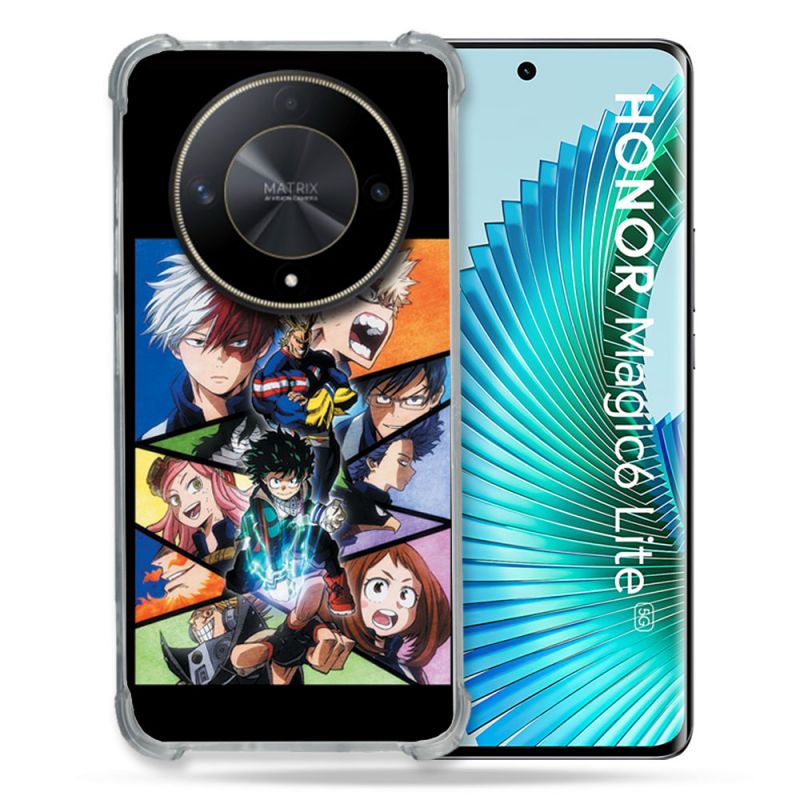 Coque Renforcé Pour Honor Magic 6 Lite 5G Manga My Hero Academia Noir
