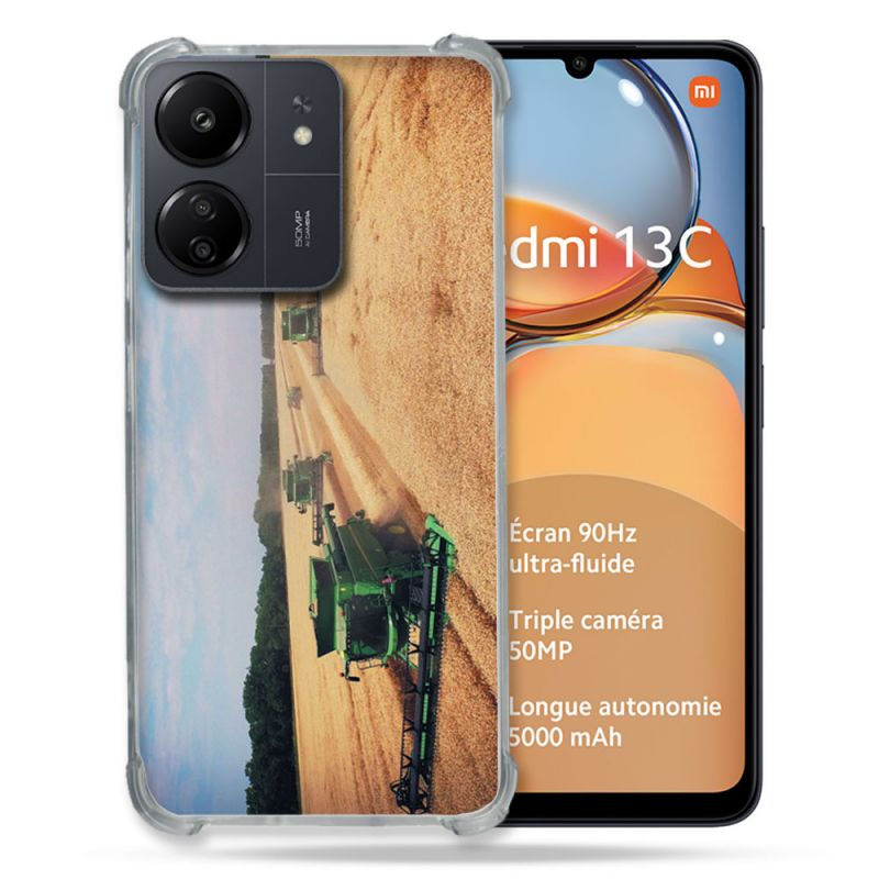 Coque Renforcé Pour Xiaomi Redmi 13C Agriculture Moissonneuse