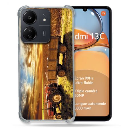 Coque Renforcé Pour Xiaomi Redmi 13C Agriculture Tracteur Color