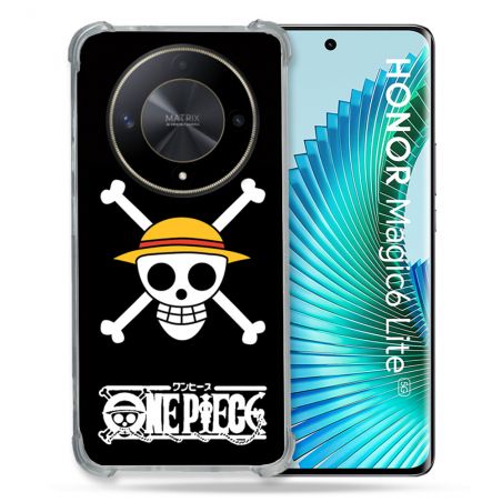 Coque Renforcé Pour Honor Magic 6 Lite 5G Manga One Piece Tete de Mort