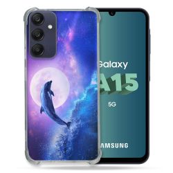Coque Renforcée Pour Samsung Galaxy A15 4G / 5G Animal Dauphin Vague