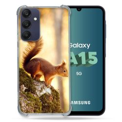 Coque Renforcée Pour Samsung Galaxy A15 4G / 5G Animal Ecureuil Bois