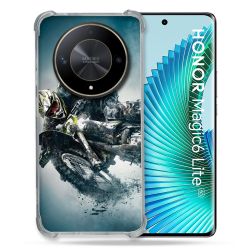 Coque Renforcé Pour Honor Magic 6 Lite 5G Moto Cross Ombre