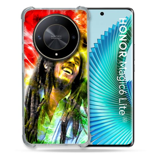 Coque Renforcé Pour Honor Magic 6 Lite 5G Musique Bob Marley Color