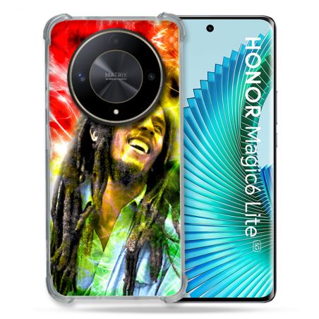 Coque Renforcé Pour Honor Magic 6 Lite 5G Musique Bob Marley Color